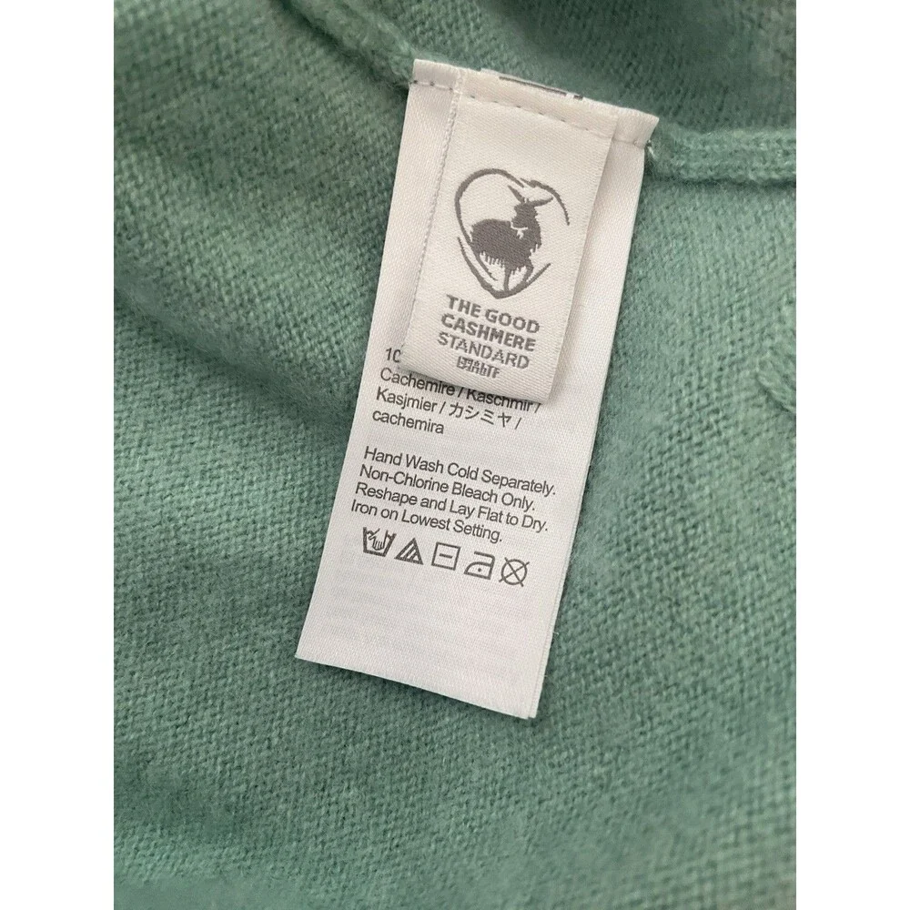 J. Crew 100% Cashmere Crewneck Pullover Sweater Green Size Small